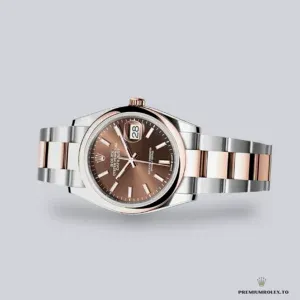 Oyster bracelet Rolesor links with Everose gold-plated center