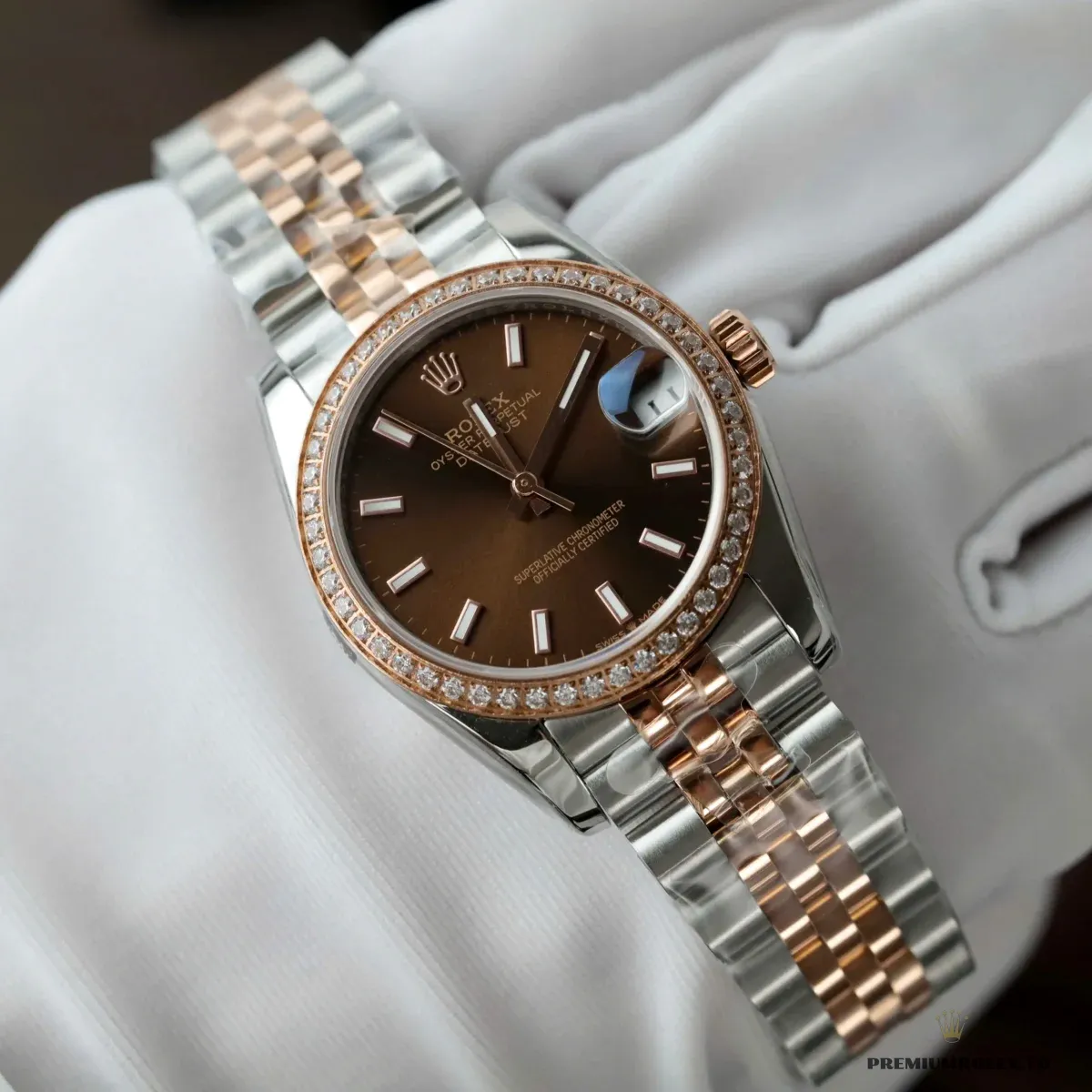 Replica Rolex Datejust 36 mm Chocolate Dial 126281RBR Jubilee - Image 4