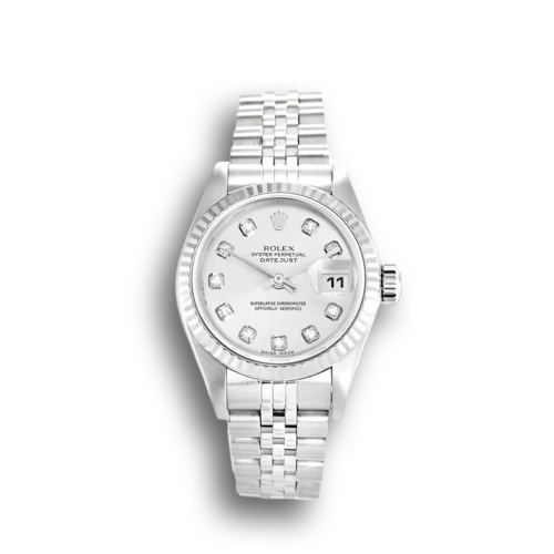 Replica Rolex Datejust 79174 26mm White Dial Front - Best shop to buy a Fake Rolex