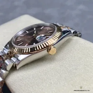 Caseback view of Oystersteel case with Rolex engravings