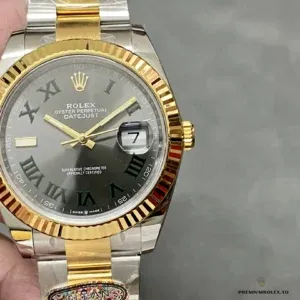 Oyster bracelet in two-tone Oystersteel with yellow gold plating