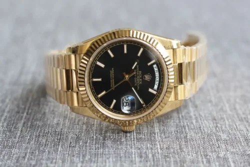 Replica Rolex Day-Date 126331 41mm Black Motif Dial - Best shop to buy a Fake Rolex