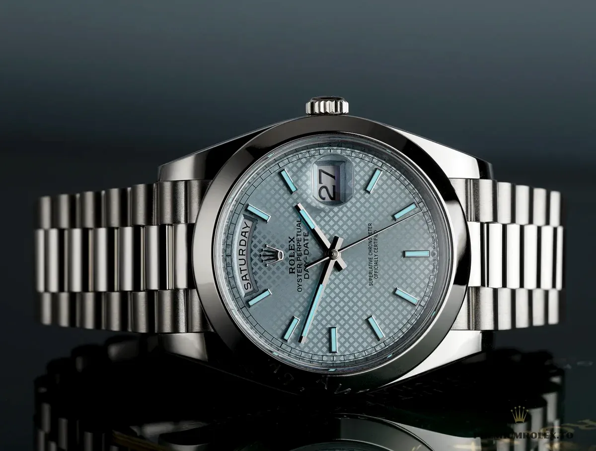 Replica Rolex Day-Date 126331 Ice Blue Motif Dial - Image 5