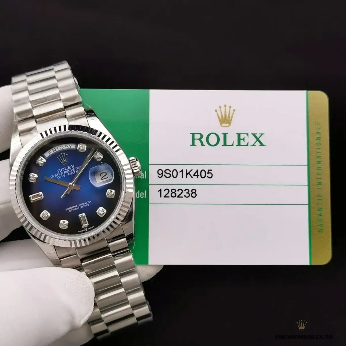 Replica Rolex Day-Date 128238 36mm Blue Ombre Dial - Image 10