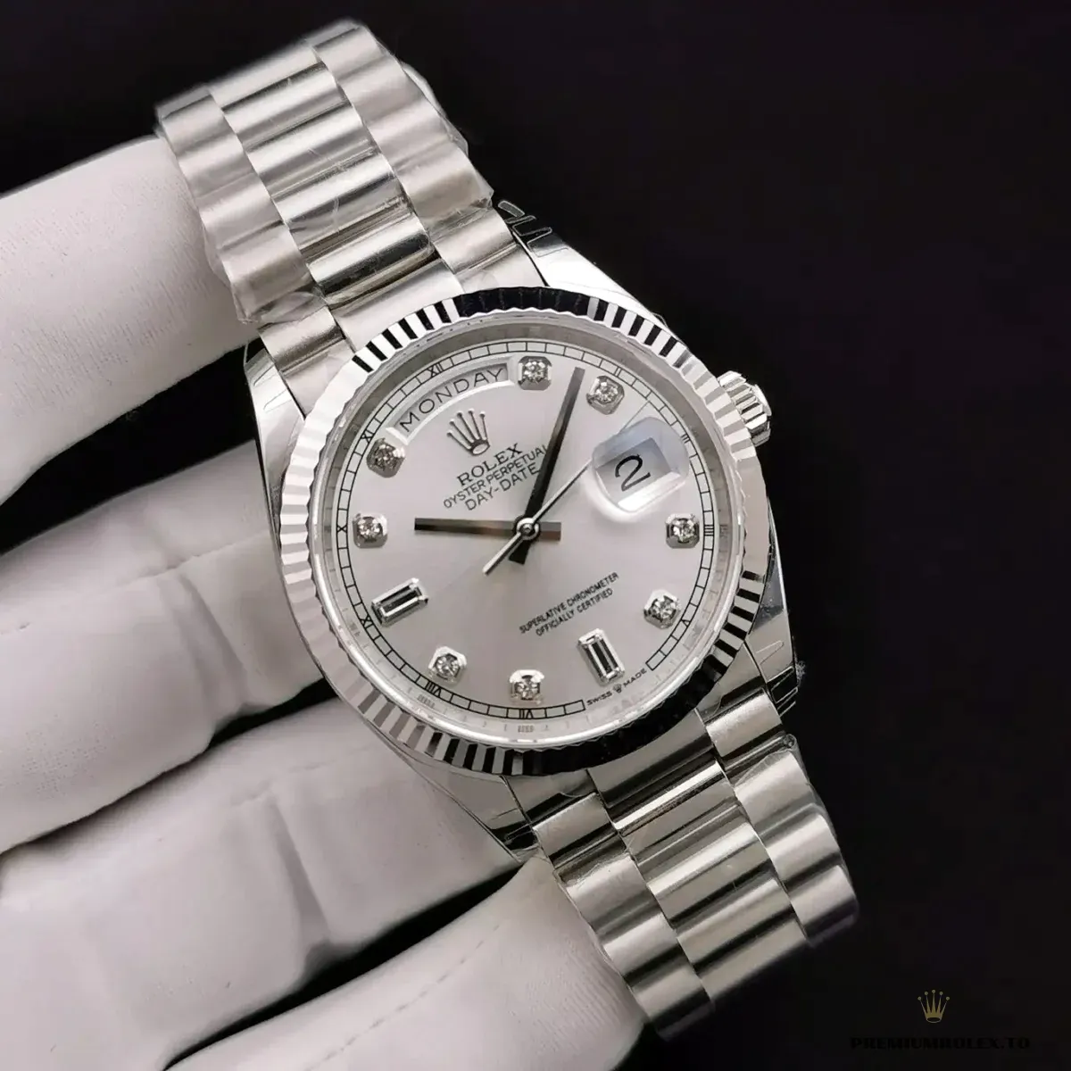 Replica Rolex Day-Date 128238 36mm Mother of Pearl Dial - Image 2