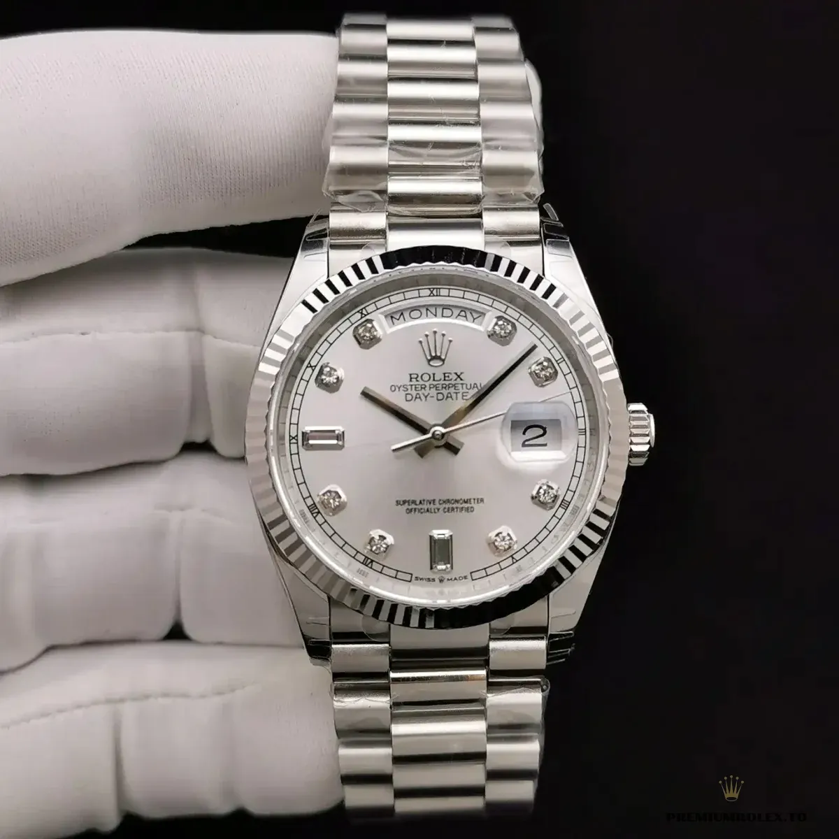 Replica Rolex Day-Date 128238 36mm Mother of Pearl Dial - Image 3