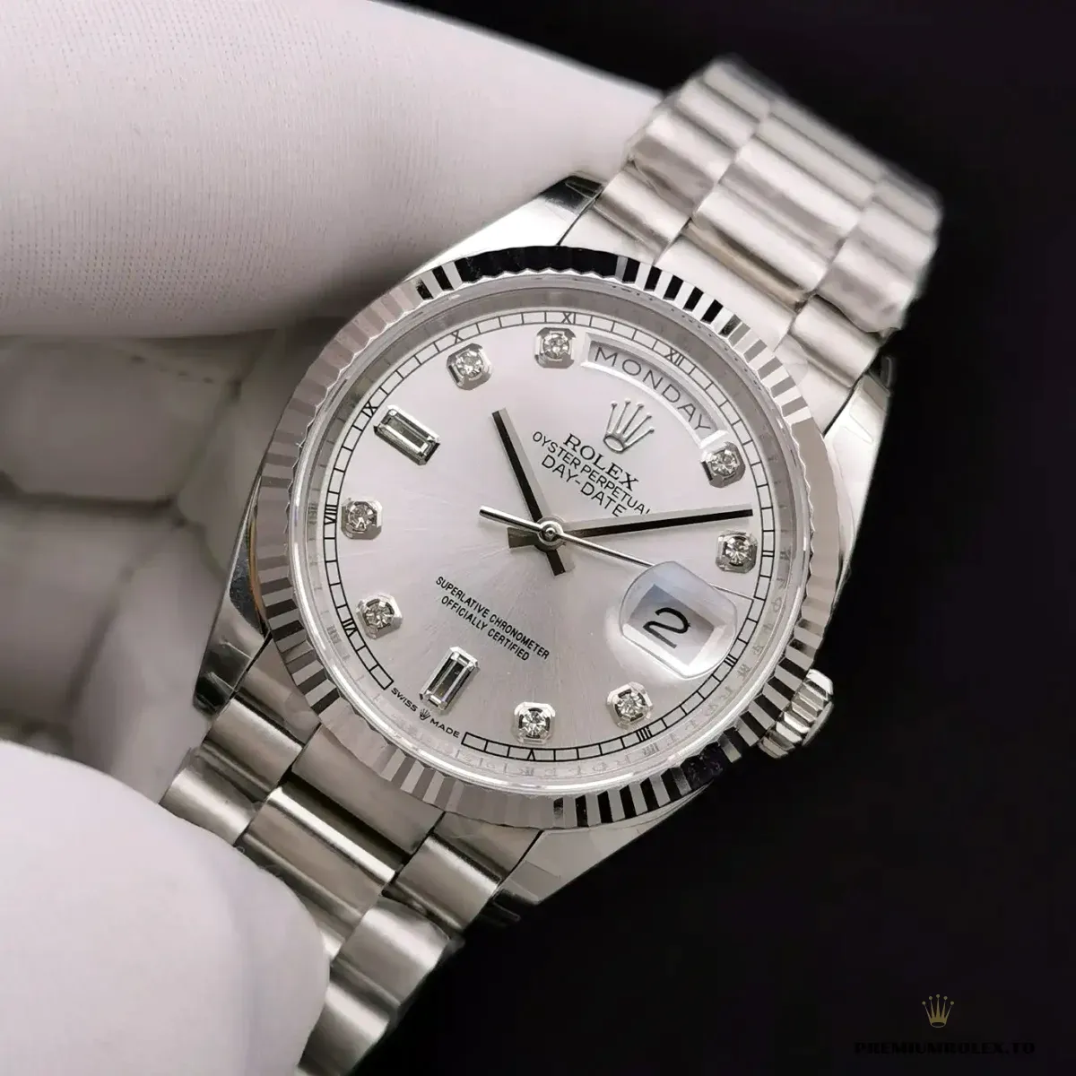 Replica Rolex Day-Date 128238 36mm Mother of Pearl Dial - Image 4