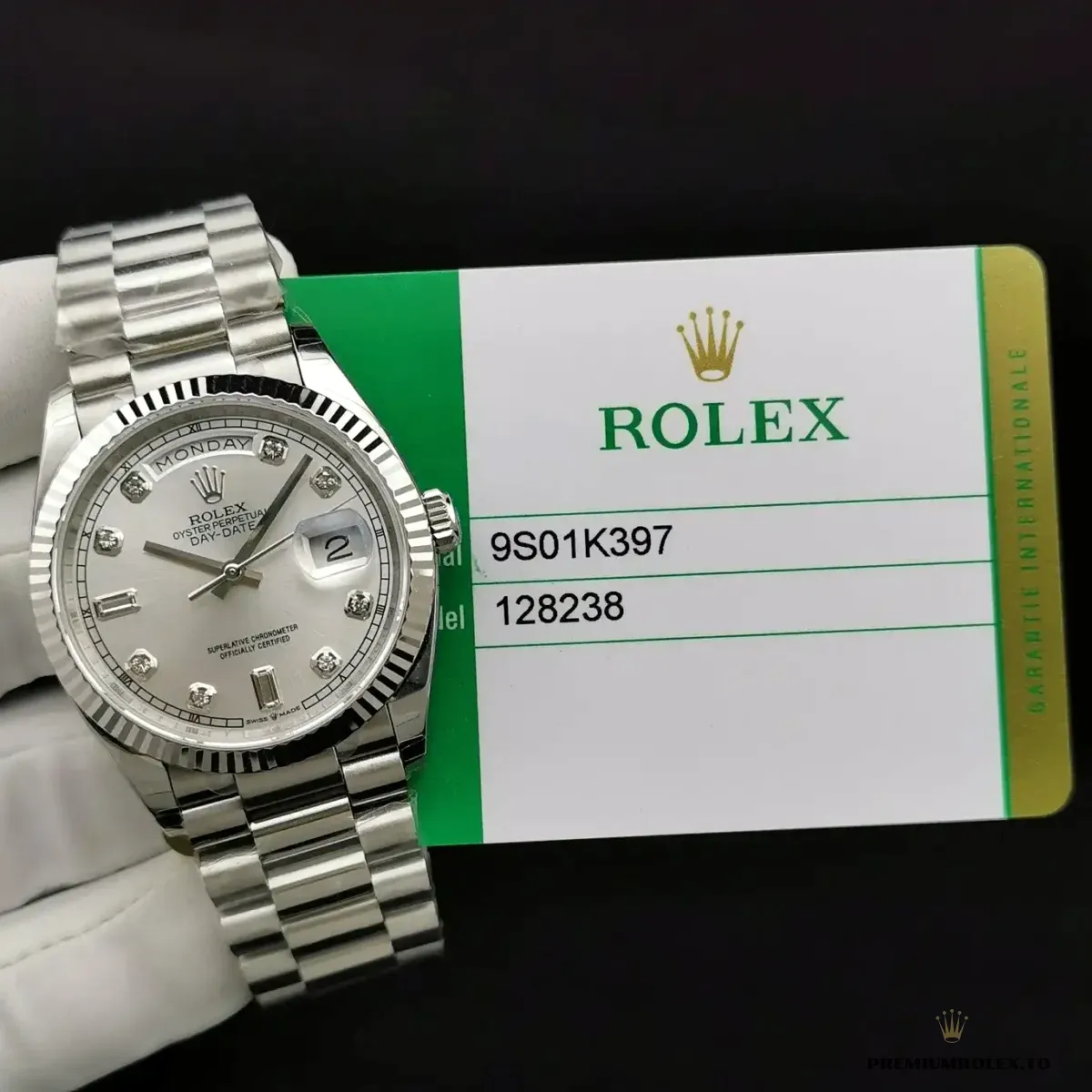 Replica Rolex Day-Date 128238 36mm Mother of Pearl Dial - Image 10