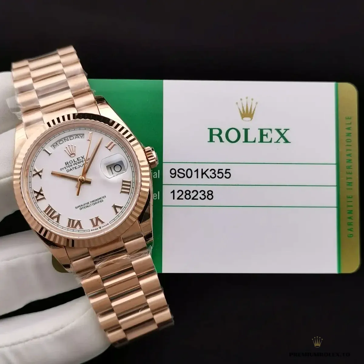 Replica Rolex Day-Date 128238 36mm White Roman Dial - Image 10