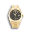 Replica Rolex Day-Date 18038 36mm Black Dial Front - Best shop to buy a Fake Rolex