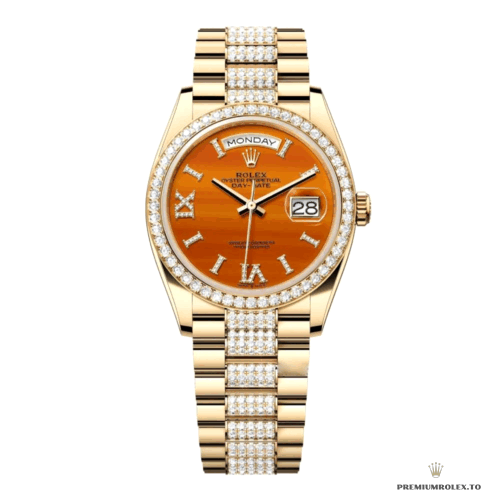 Replica Rolex Day-Date 36 mm Carnelian Dial 228348RBR - fake Rolex for sale