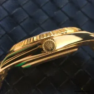 Rolex Day-Date 228238 case and lug detail in yellow gold plating