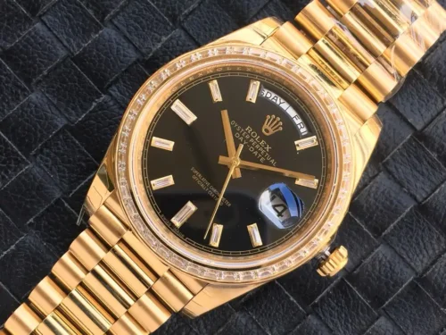 Replica Rolex Day-Date m228238 Black Dial 8 - Best shop to buy a Fake Rolex
