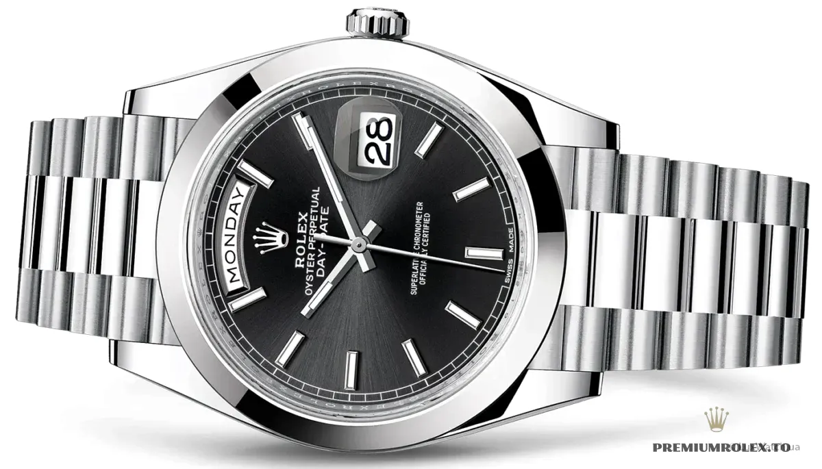 Replica Rolex Day-Date m228238 Black Dial Dome Bezel - Image 4
