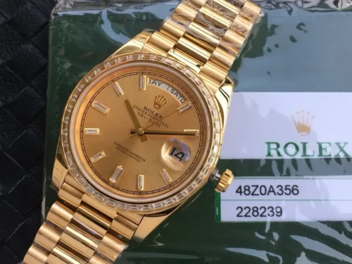 Replica Rolex Day-Date m228238 Gold Dial 9 - Best shop to buy a Fake Rolex