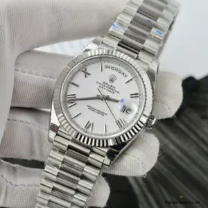 Rolex Day-Date 228238 caseback and bracelet clasp view