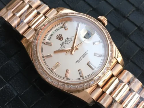 Replica Rolex Day-Date m228238 Rose Gold Dial 5 - Best shop to buy a Fake Rolex