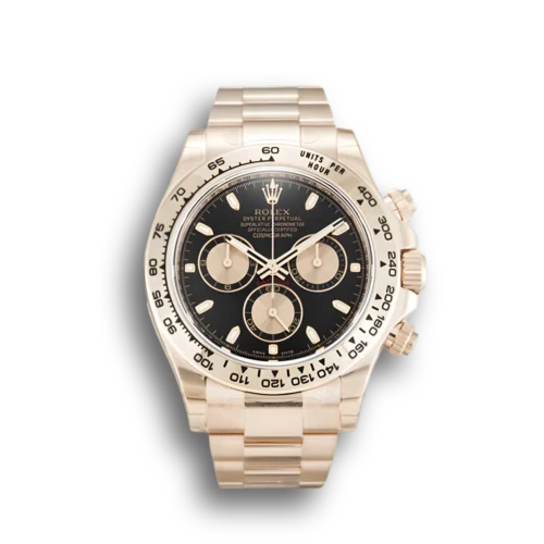 Replica Rolex Daytona 116505 40mm Black Dial Front - Best shop to buy a Fake Rolex