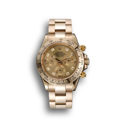 Replica Rolex Daytona 1454245 39mm Gold Dial  Front - Best shop to buy a Fake Rolex