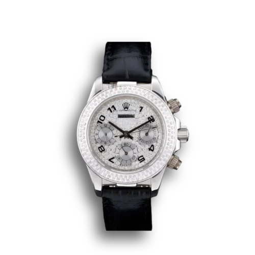 Replica Rolex Daytona 35mm Dial Diamond SC016830 Front - Best shop to buy a Fake Rolex
