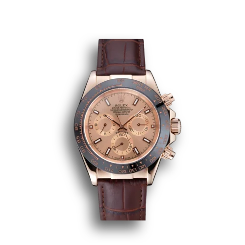 Replica Rolex Daytona 39mm Dial Rose-Gold 1454243 Front - Best shop to buy a Fake Rolex