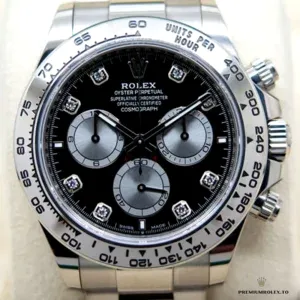 Caseback of white gold Daytona 126509