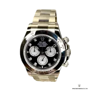 Wrist shot of Rolex Daytona 126509 on white gold-plated Oyster bracelet