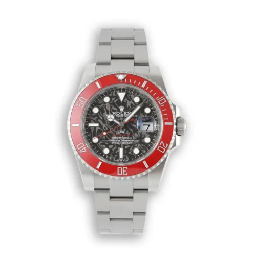 Replica Rolex DIW Submariner Parakeet 116610LB Jupiter Black Dial Front - Best shop to buy a Fake Rolex