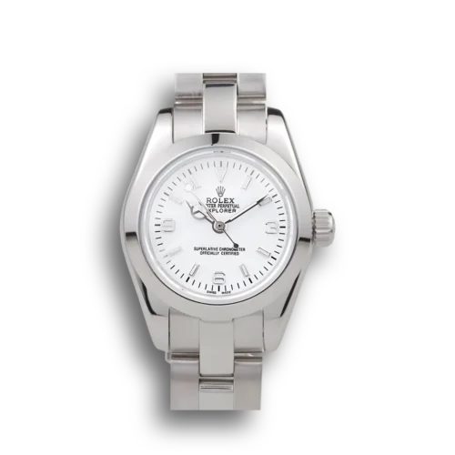 Replica Rolex Explorer 26mm Dial White 98088 Front - Best shop to buy a Fake Rolex