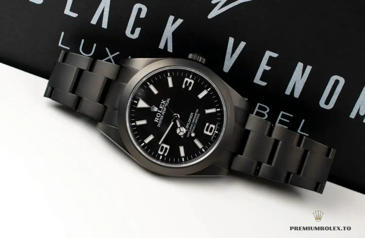 Replica Rolex Explorer 40 mm Black Dial 128238 - Image 2