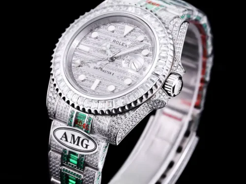 Replica Rolex GMT-Master II 40mm 116769TBR Green Diamonds Bracelet 3 - Best shop to buy a Fake Rolex