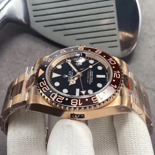 Replica Rolex GMT-Master II 40mm Black Dial 126710BLRO-0001 Rose Gold 4 - Best shop to buy a Fake Rolex