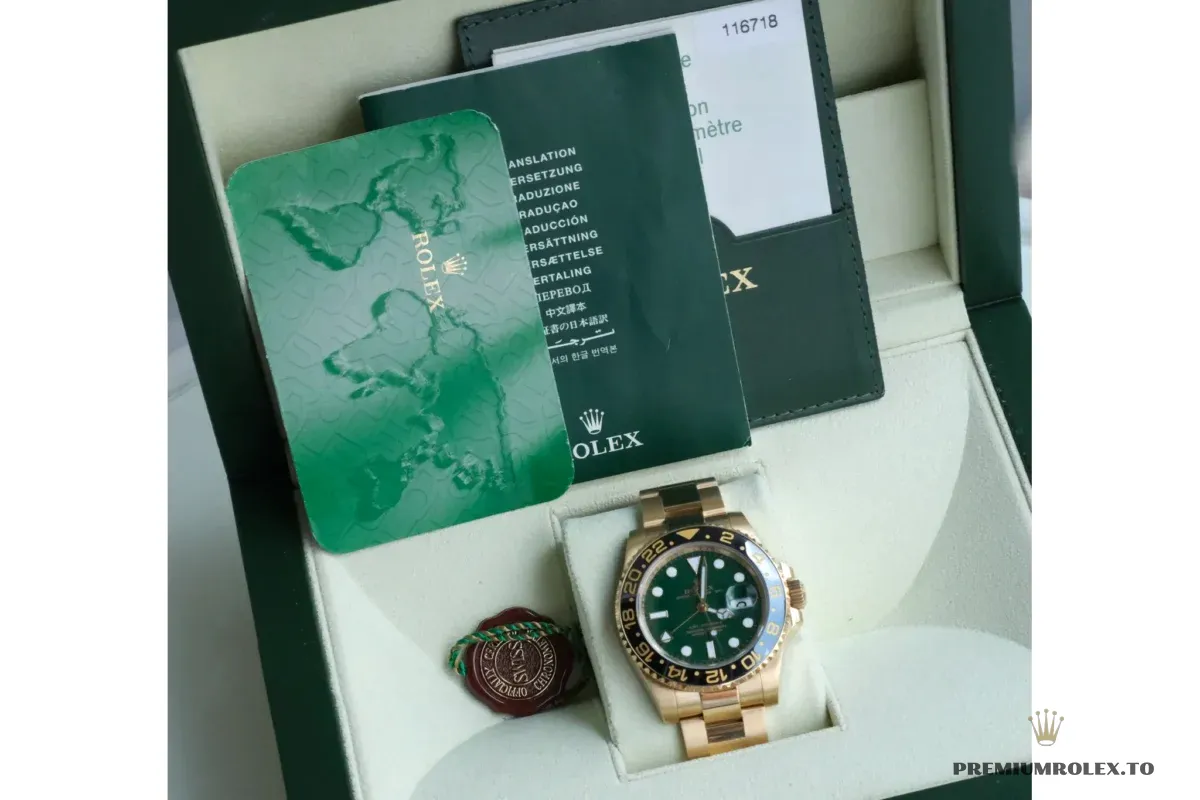 Replica Rolex GMT-Master II 40mm Dial Green 116718GSO - Image 10