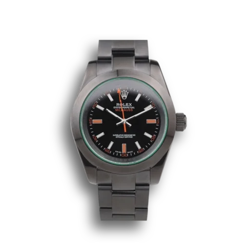 Replica Rolex Milgauss 40mm Dial Black SC05090290 Front - Best shop to buy a Fake Rolex