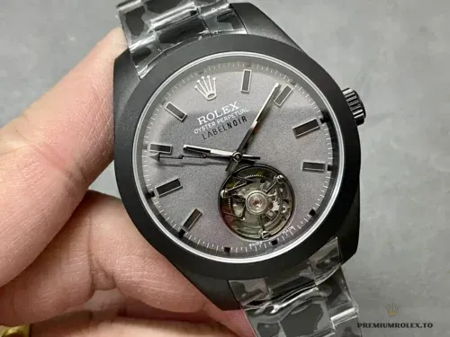 Replica Rolex Milgauss Label Noir Oyster Tourbillon 116400 - Best Quality Counterfeit Rolex