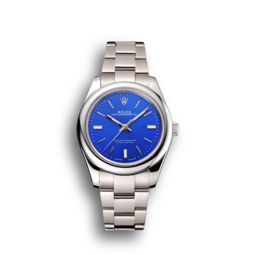 Replica Rolex Oyster Perpetual Date 41mm Dial Blue SC016835 Front - Best shop to buy a Fake Rolex