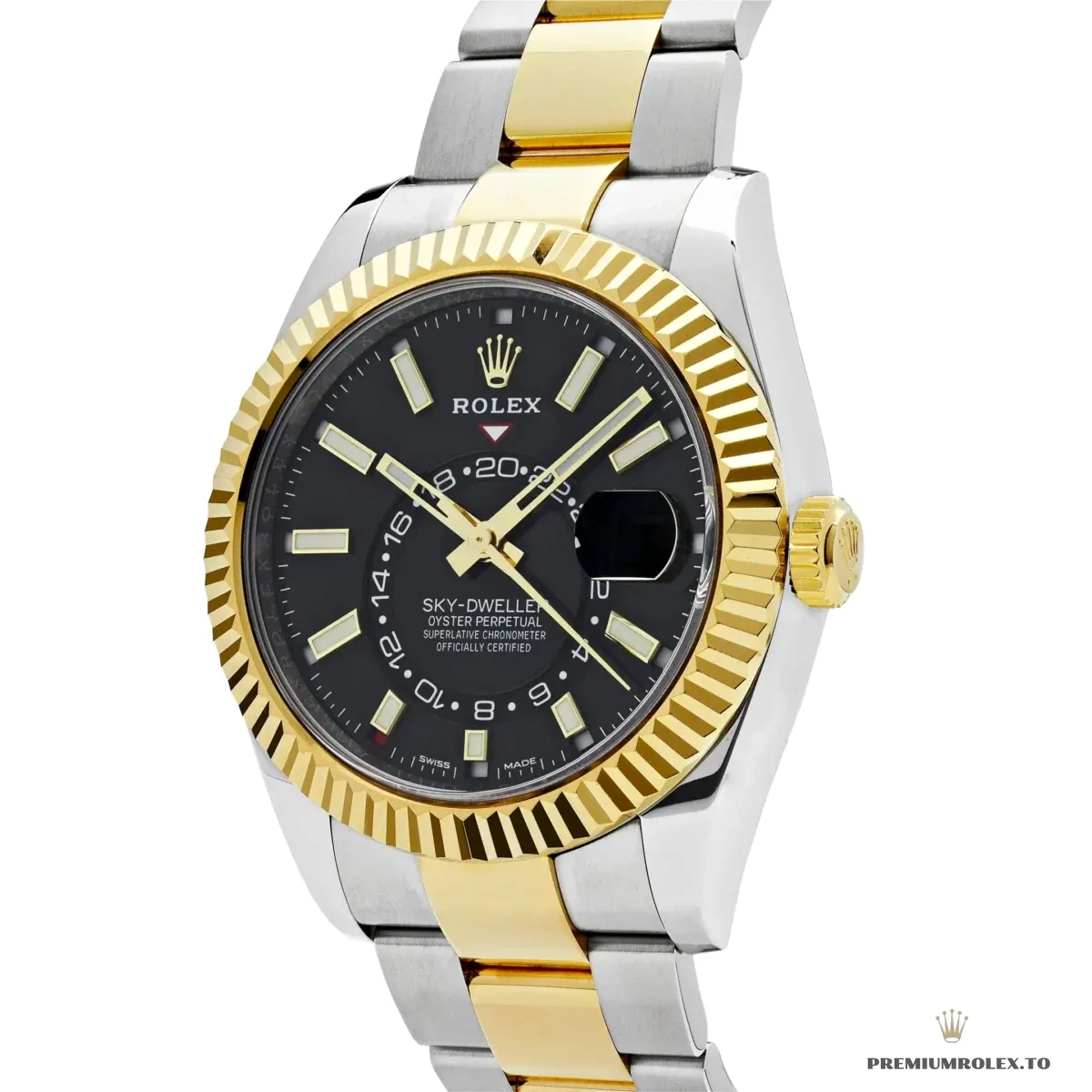 Replica Rolex Sky-Dweller 326933 42mm Bright Black Dial - Image 2