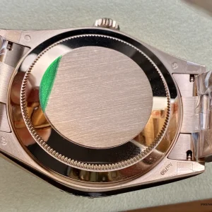 Side profile of the Sky-Dweller 336935 showing 42mm Everose gold-plated case