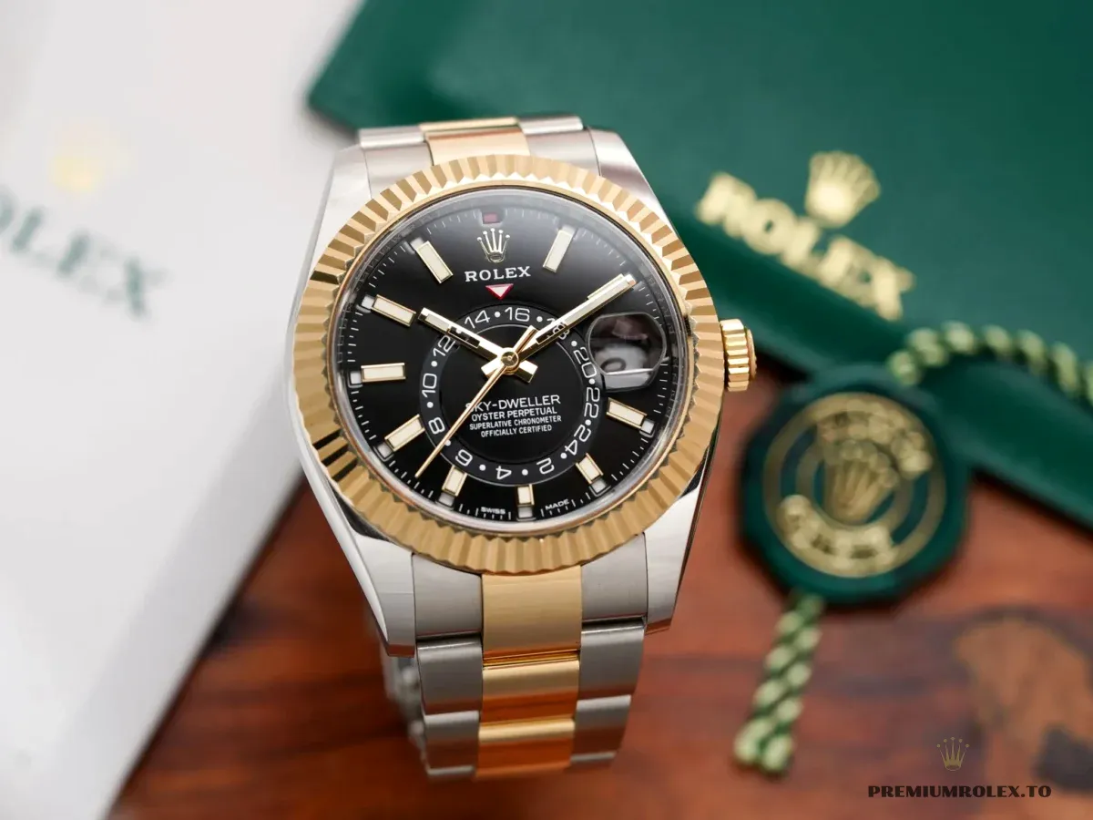 Replica Rolex Sky-Dweller 42 mm Bright black Dial 336933 - Image 3