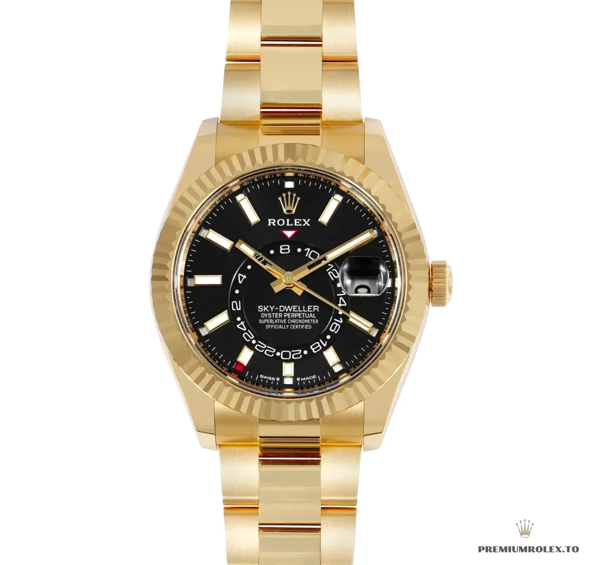 Replica Rolex Sky-Dweller 42 mm Bright black Dial 336938 - Image 4