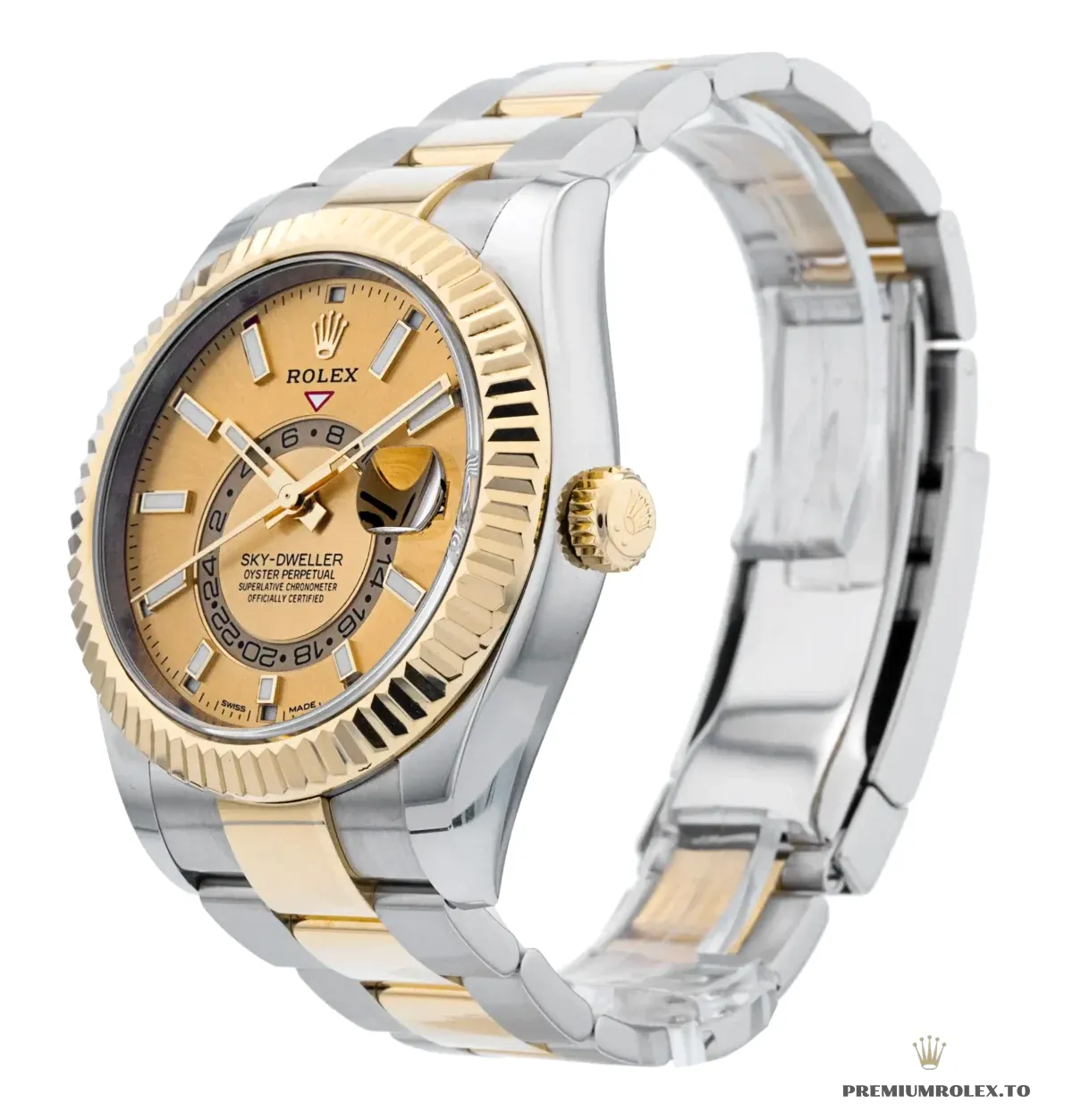 Replica Rolex Sky-Dweller 42 mm Champagne Dial 336933 - Image 3