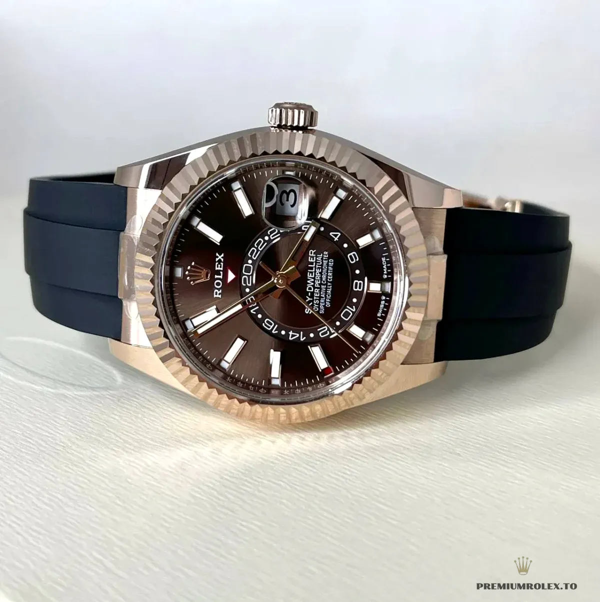 Replica Rolex Sky-Dweller 42 mm Chocolate Dial 336235 - Image 2