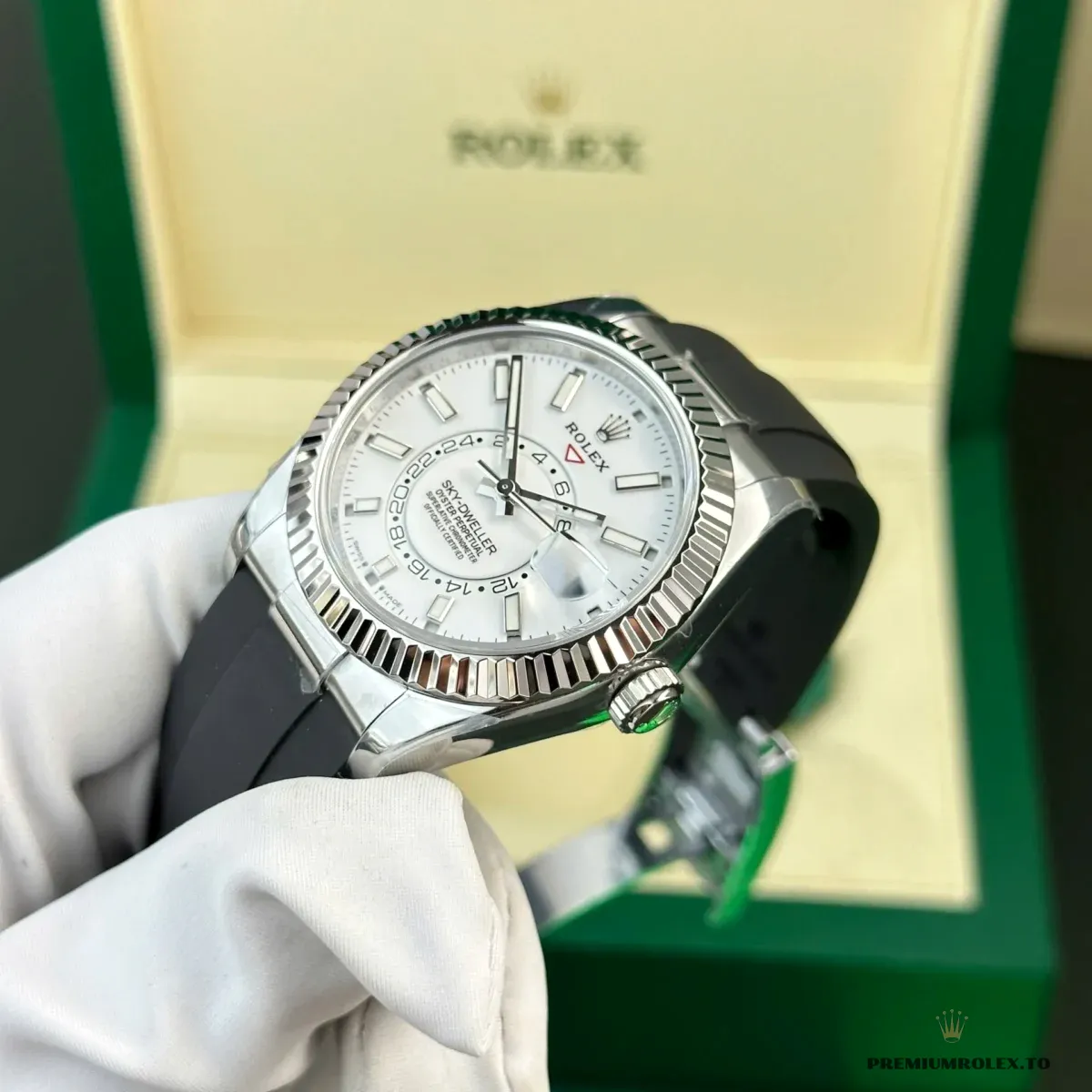 Replica Rolex Sky-Dweller 42 mm Intense white Dial 336239 - Image 11