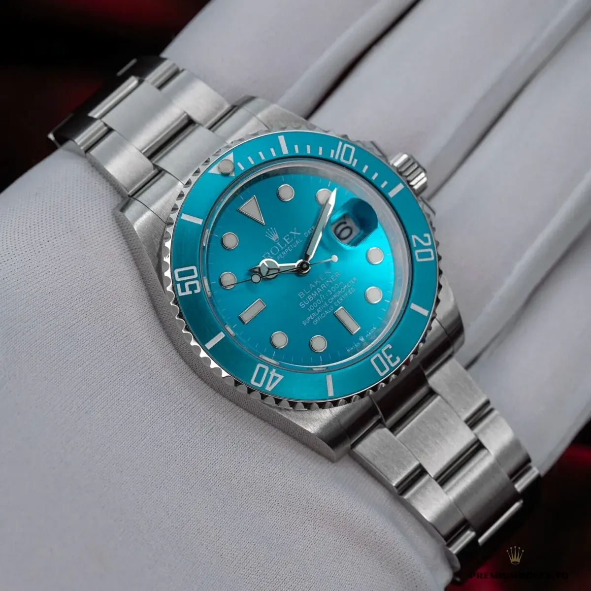 Replica Rolex SUB Submariner 116619LB Tiffany Blue Dial - Image 3