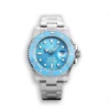 Replica Rolex SUB Submariner 116619LB Tiffany Blue Dial Front - Best shop to buy a Fake Rolex