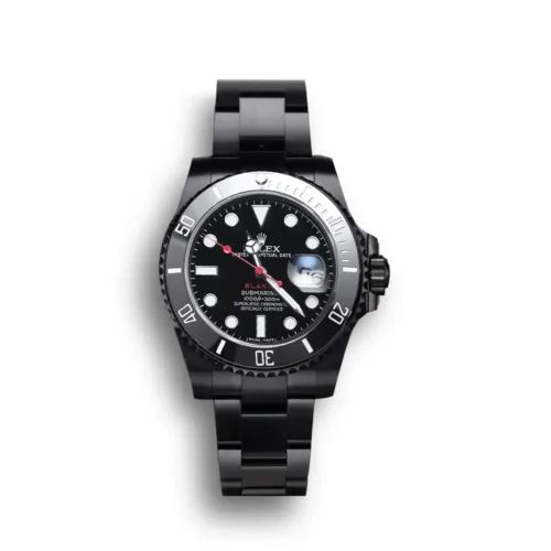 Replica Rolex Submariner BLAKEN 116610 v.9 Black Dial front - Best shop to buy a Fake Rolex