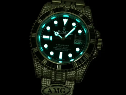Replica Rolex Submariner Iced Out 116610LN 40mm Black Dial 5 - Best shop to buy a Fake Rolex