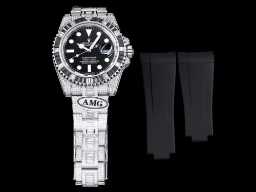 Replica Rolex Submariner Iced Out 116610LN 40mm Black Dial 6 - Best shop to buy a Fake Rolex