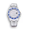 Replica Rolex Submariner Iced Out 116610LN 40mm Blue Bezel front - Best shop to buy a Fake Rolex