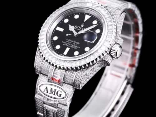 Replica Rolex Submariner Iced Out 116610LN 40mm Diamond Bezel 7 - Best shop to buy a Fake Rolex